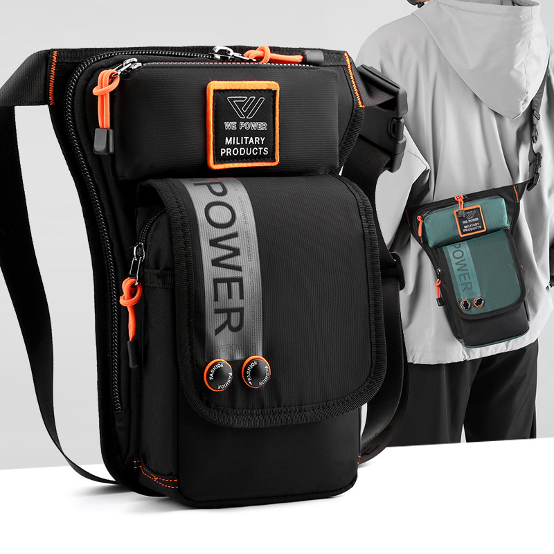 Motorcycle Gear Bag - حقيبة الساق العسكرية نايلون للرجال ،