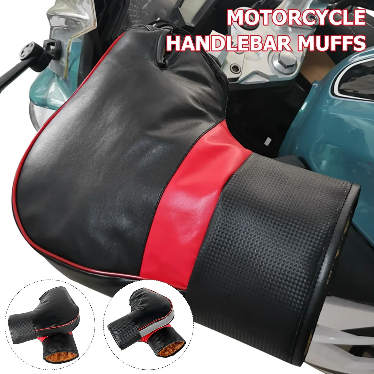1 زوج دراجة نارية غطاء المقود  - مراجعة Motorcycle Gear For Winter وسعره
