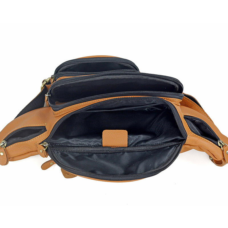 حقائب خصر من الجلد الطبيعي للر - مراجعة Motorcycle Gear Bag وسعره