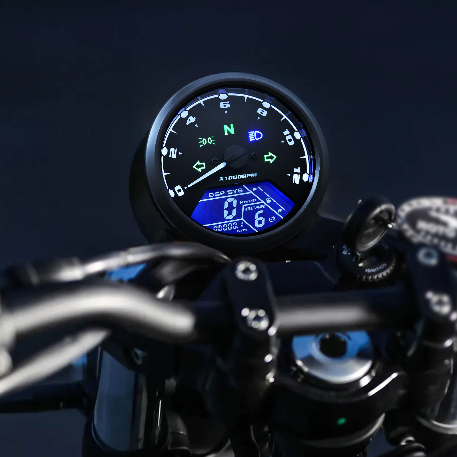 عداد سرعة رقمي عالمي للدراجات  - مراجعة Motorcycle Gear Selector وسعره