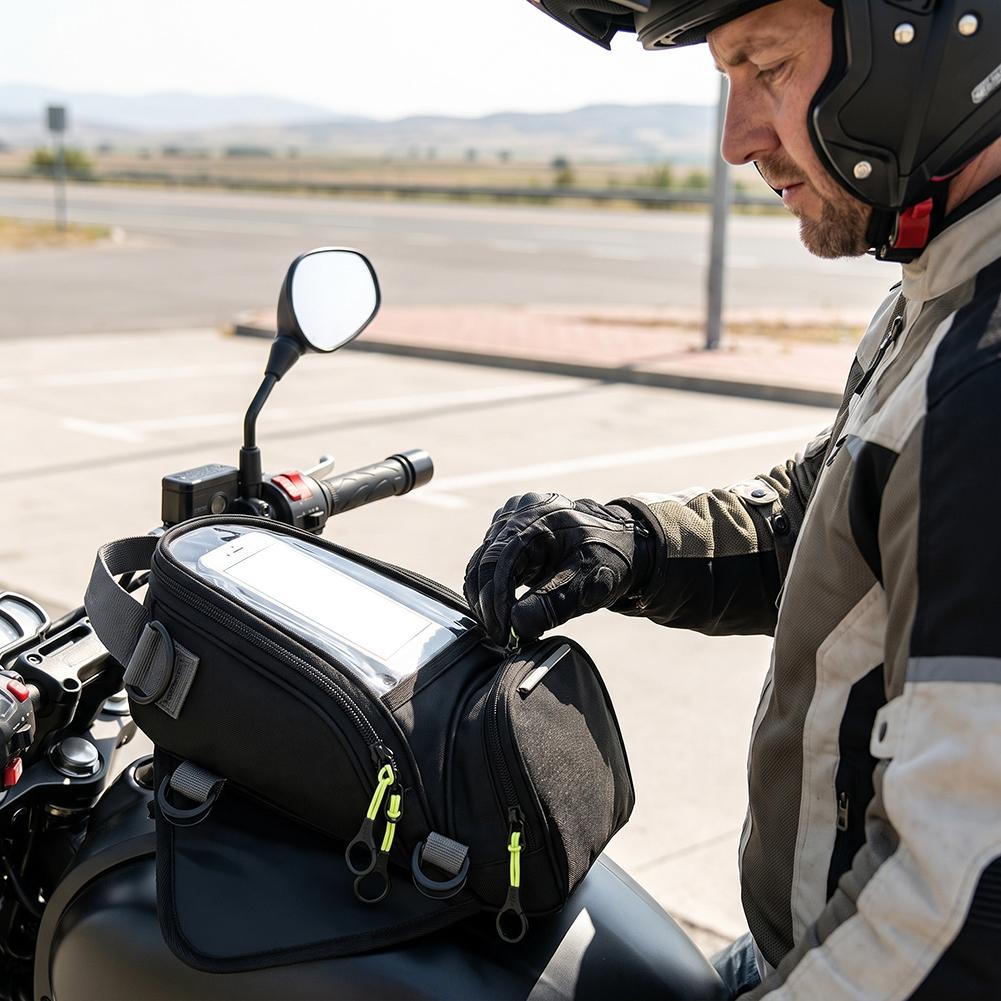 حقيبة خزان وقود للدراجات النار - مراجعة Motorcycle Gear Bag وسعره