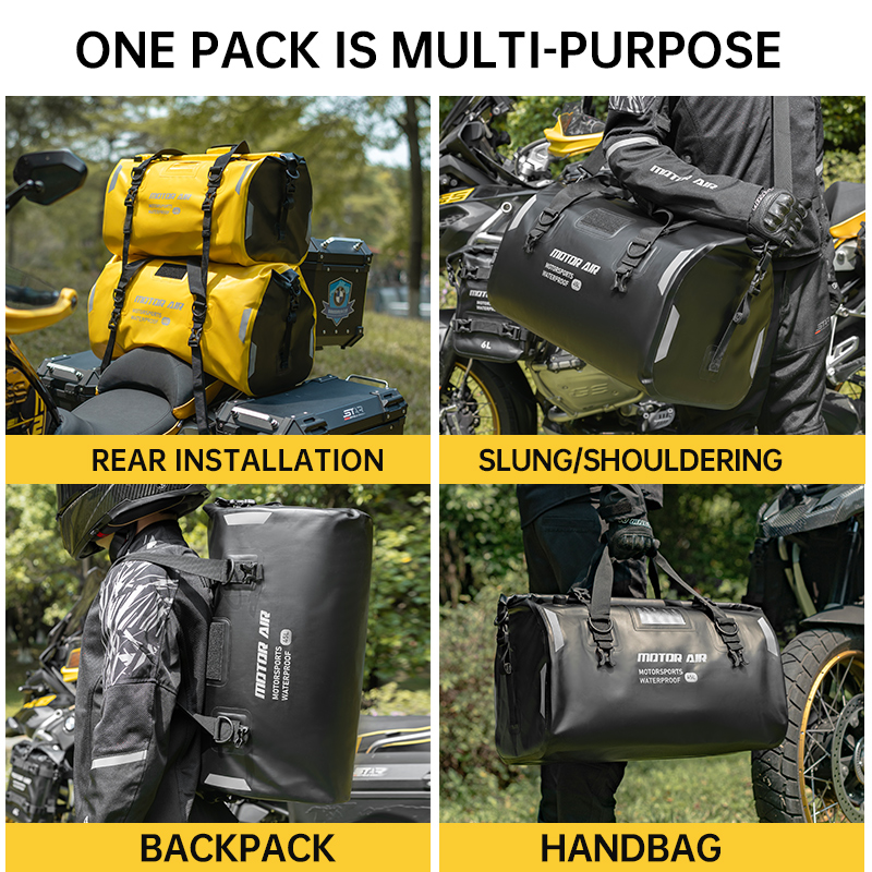 حقيبة دراجة نارية صفراء من موت - مراجعة Motorcycle Gear Organizer وسعره