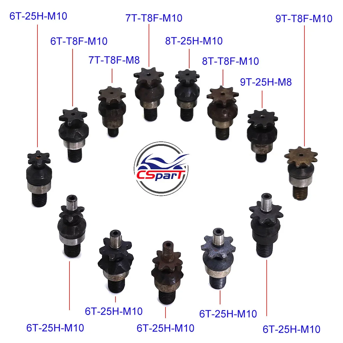 6T 7T 8T 9T 25H T8F M8 M10 سلس - مراجعة Motorcycle Gear Organizer وسعره