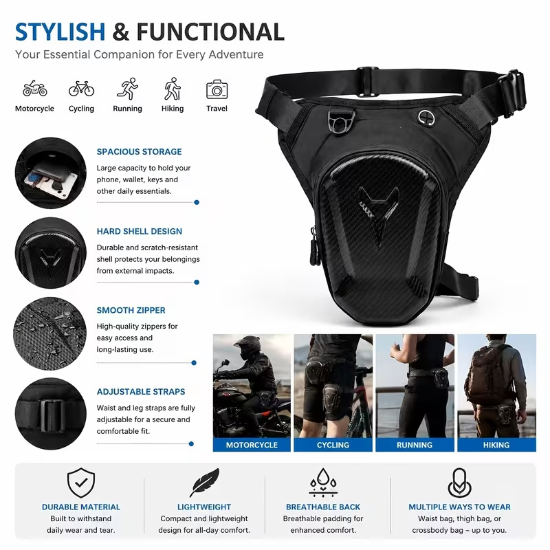 حقيبة خزان الوقود للدراجات الن - مراجعة Motorcycle Gear Organizer وسعره