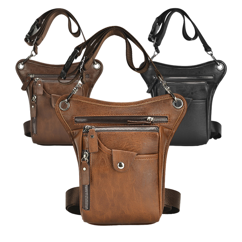 خمر بولي Leather الجلود الخصر  - مراجعة Motorcycle Gear Bag وسعره